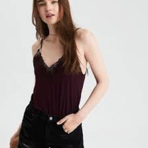 Maroon soft and sexy American Eagle tank top